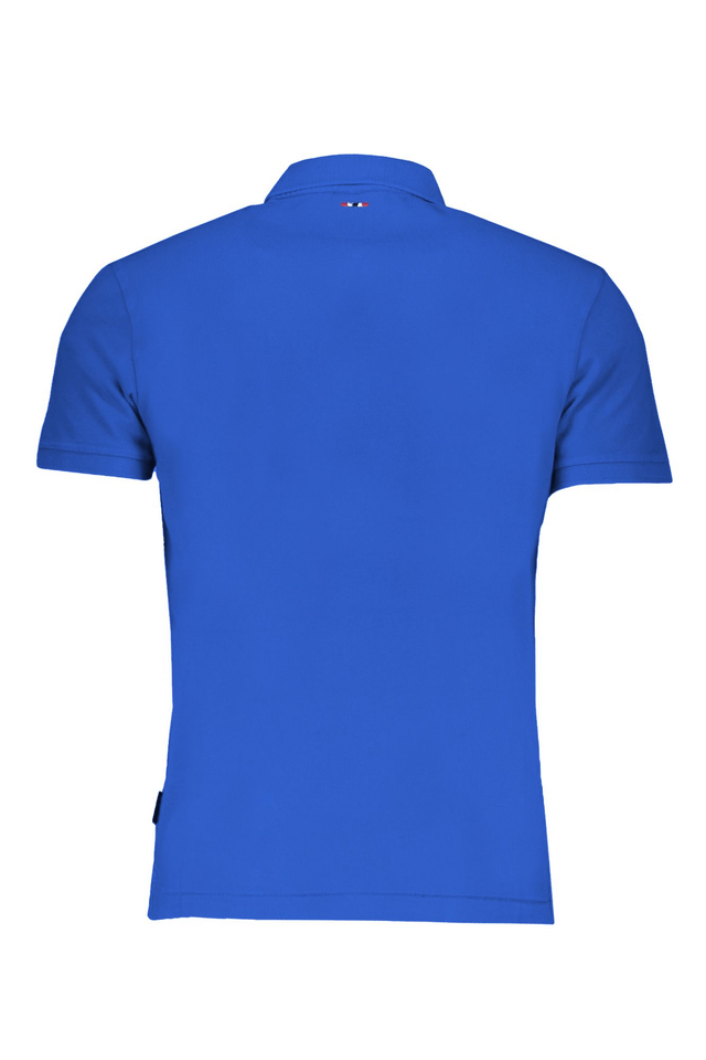 8428NAPAPIJRI POLO MANICHE CORTE UOMO BLU