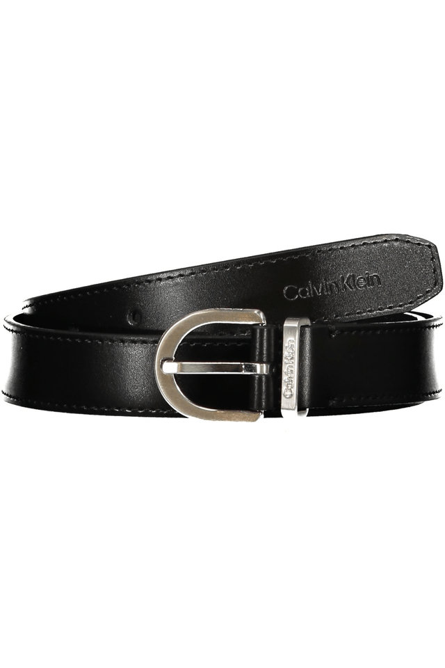 6336CALVIN KLEIN CINTURA IN PELLE DONNA NERO