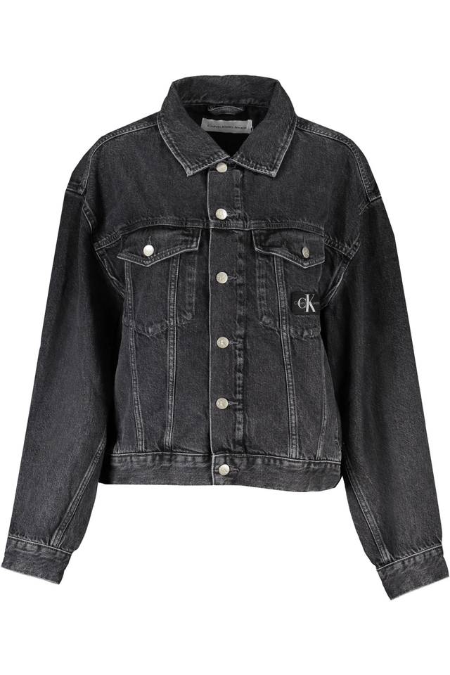 9808CALVIN KLEIN GIUBBOTTO IN JEANS DONNA NERO