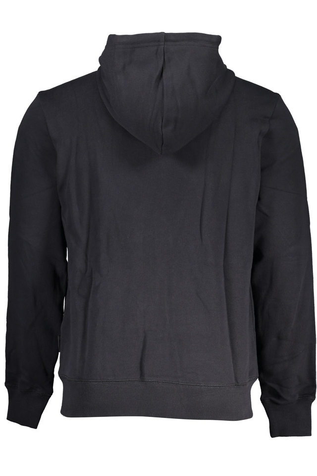 7567NAPAPIJRI FELPA CON ZIP UOMO NERO