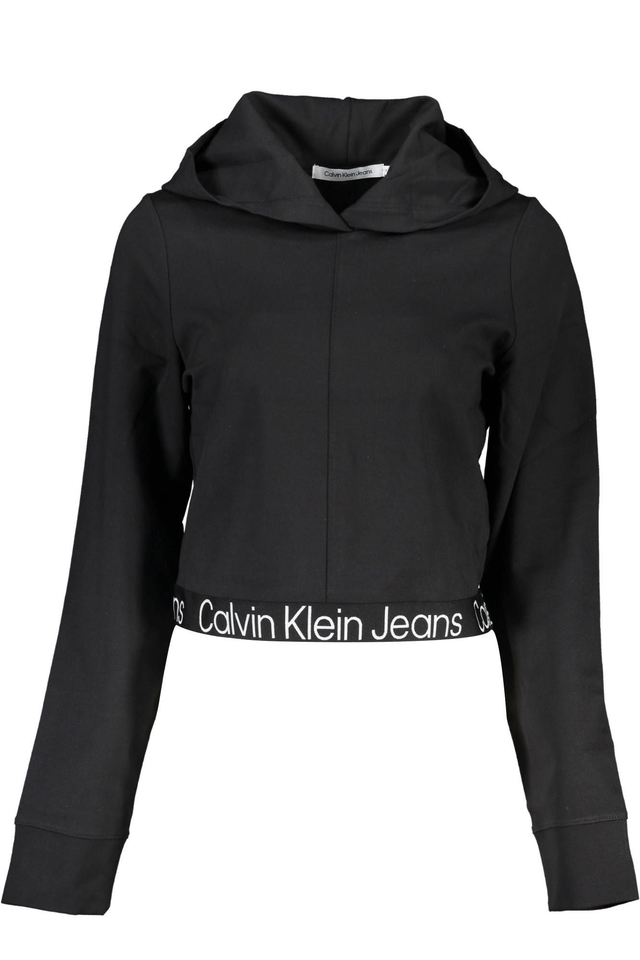 6416CALVIN KLEIN FELPA SENZA ZIP DONNA NERO