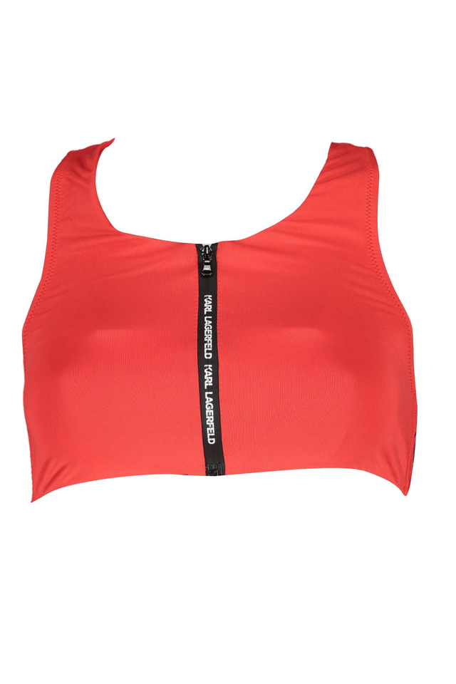 1356KARL LAGERFELD COSTUME PARTE SOPRA DONNA ROSSO