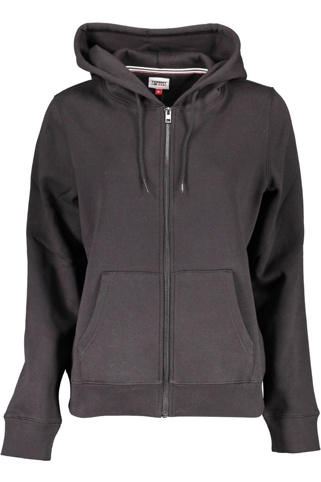 TOMMY HILFIGER FELPA CON ZIP DONNA NERO
