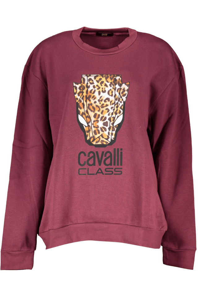 7962CAVALLI CLASS FELPA SENZA ZIP DONNA VIOLA