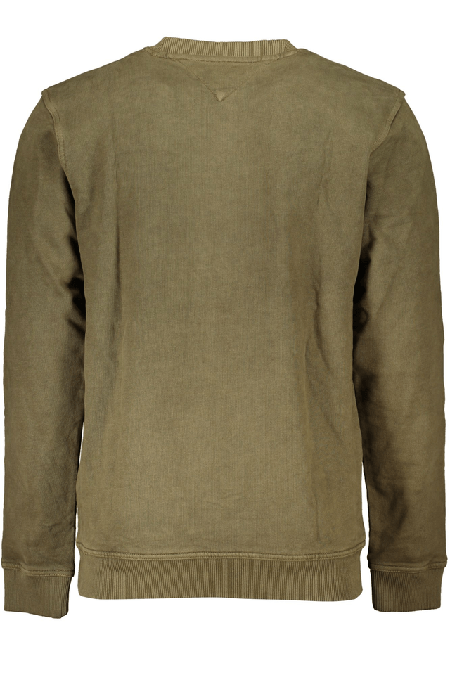 5665TOMMY HILFIGER FELPA SENZA ZIP UOMO VERDE