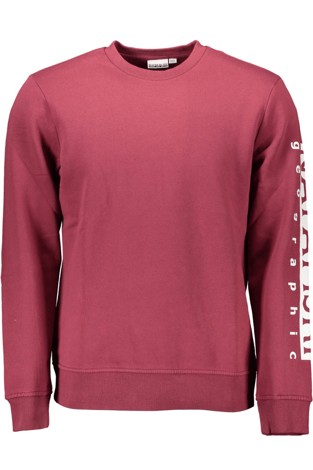 1053NAPAPIJRI FELPA SENZA ZIP UOMO ROSSO