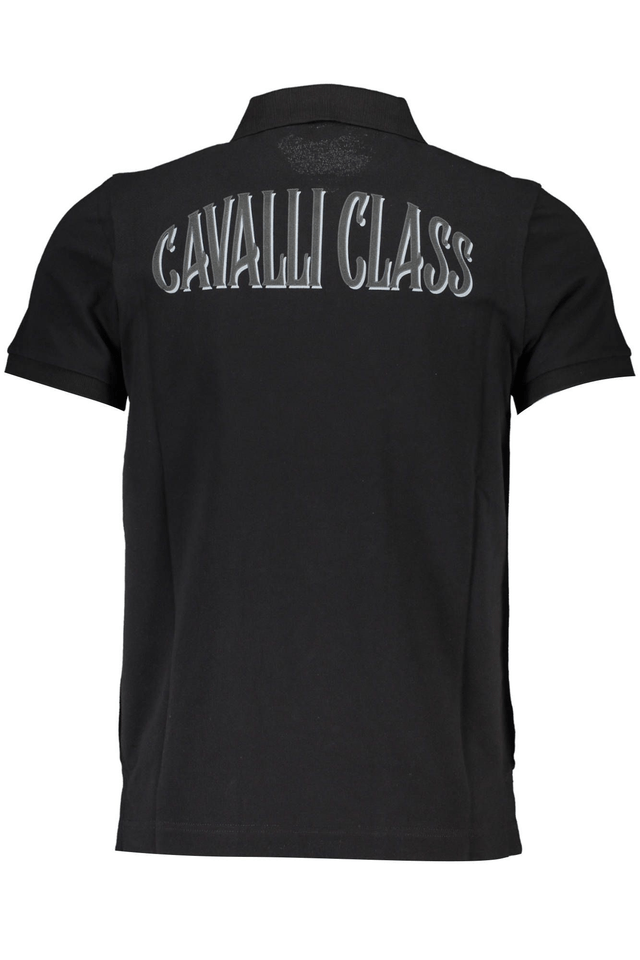 4145CAVALLI CLASS POLO MANICHE CORTE UOMO NERO