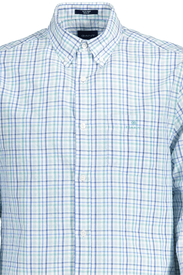 83GANT CAMICIA MANICHE LUNGHE UOMO AZZURRO