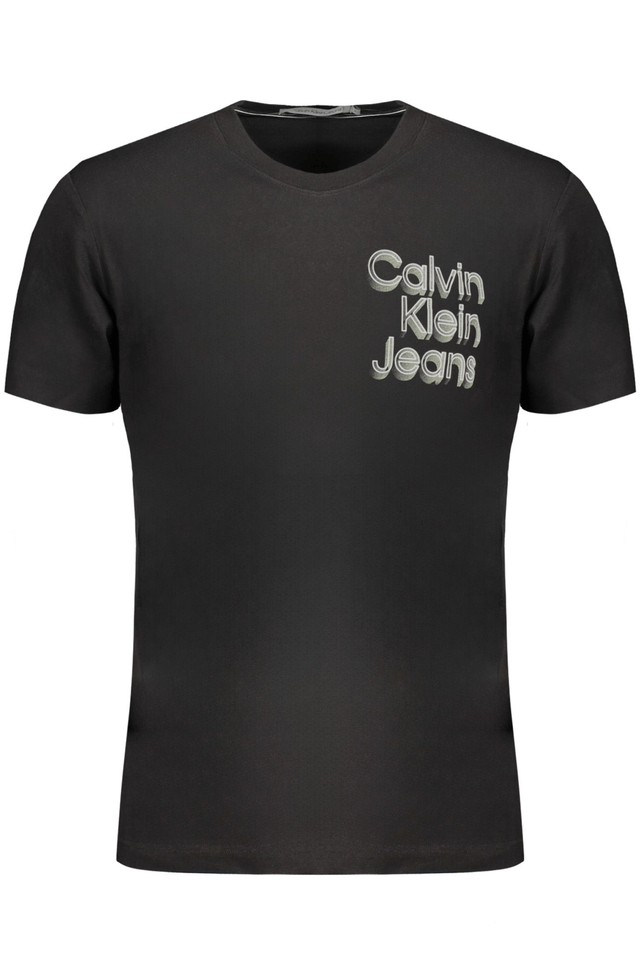 9751CALVIN KLEIN T-SHIRT MANICHE CORTE UOMO NERO