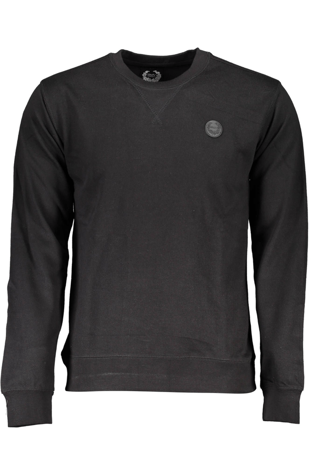 4010GIAN MARCO VENTURI FELPA SENZA ZIP UOMO NERO