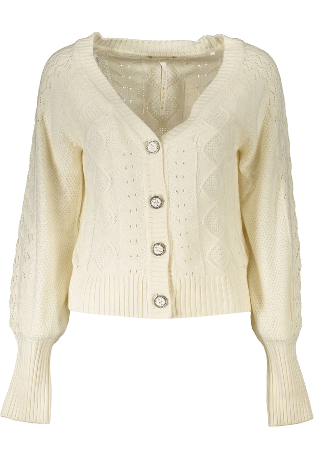 7525GUESS JEANS CARDIGAN DONNA BIANCO