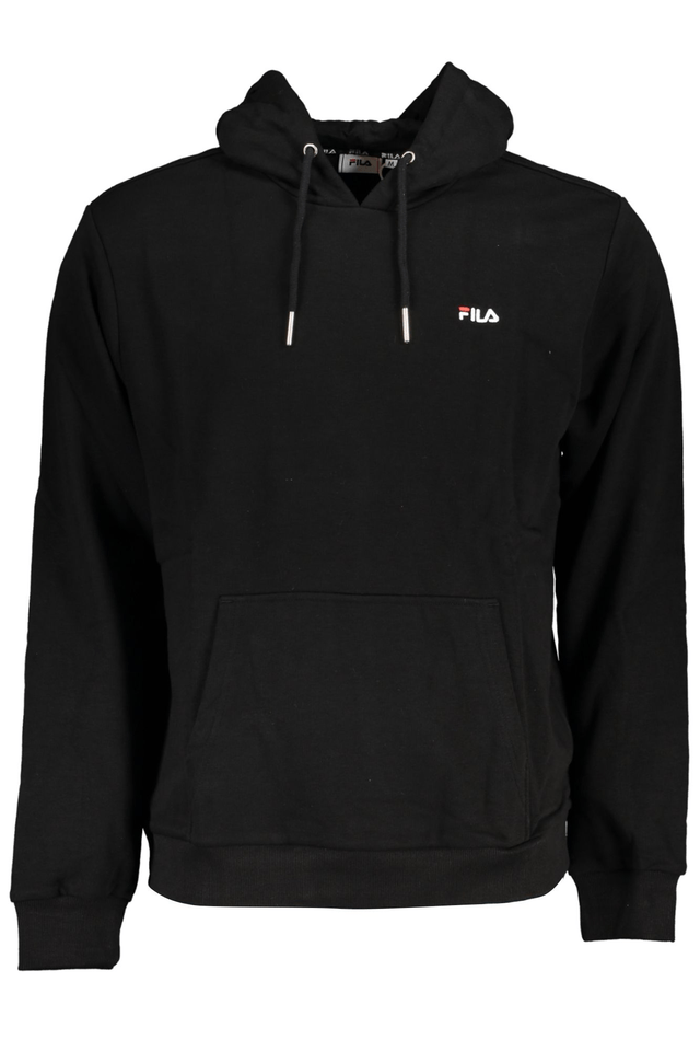 6109FILA FELPA SENZA ZIP UOMO NERO