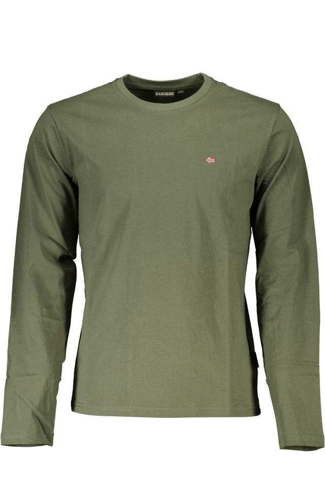 5642NAPAPIJRI T-SHIRT MANICHE CORTE UOMO VERDE