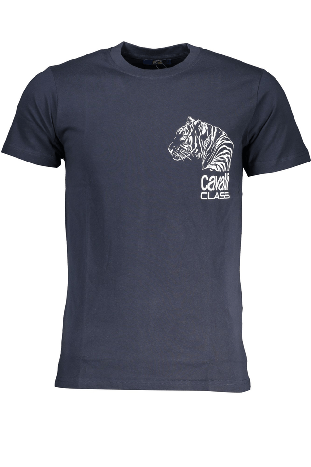 7722CAVALLI CLASS T-SHIRT MANICHE CORTE UOMO BLU