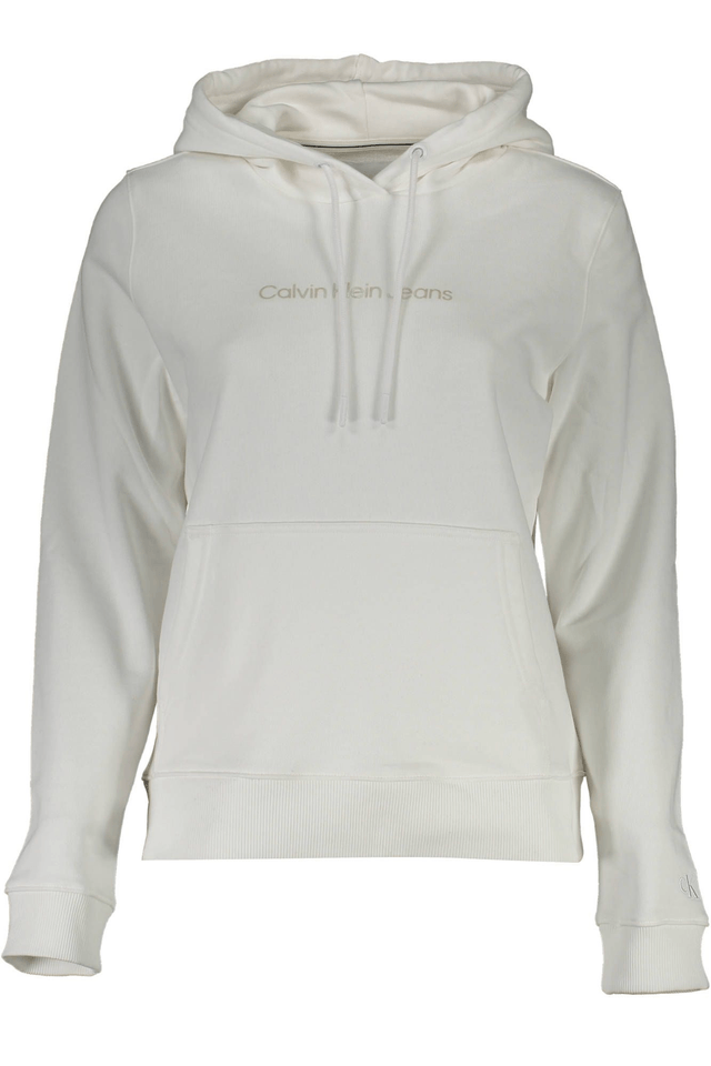 1379CALVIN KLEIN FELPA SENZA ZIP DONNA BIANCO