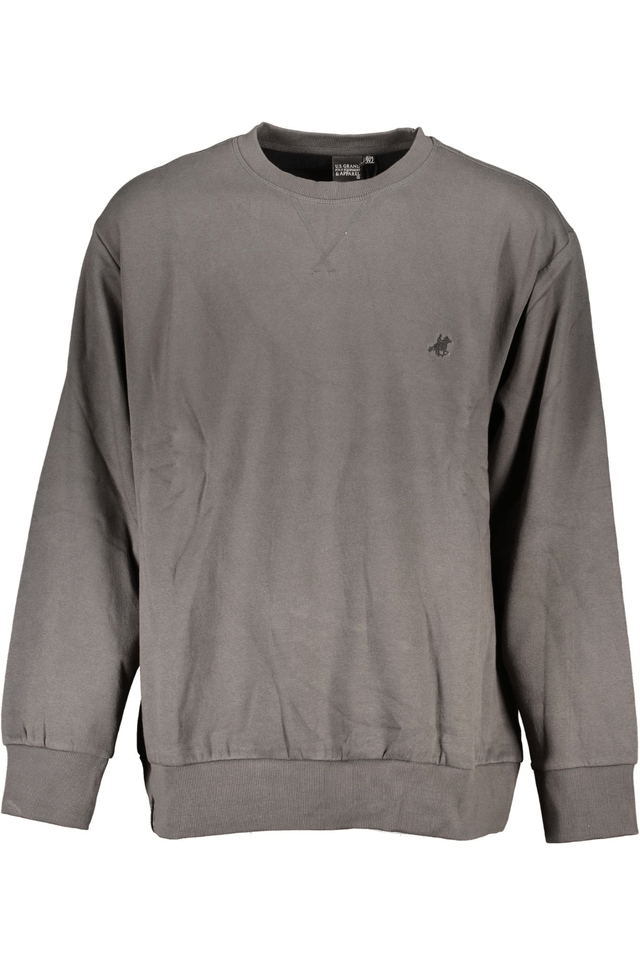 6595U.S. GRAND POLO FELPA SENZA ZIP UOMO GRIGIO