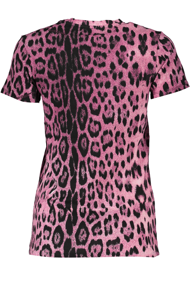 6807CAVALLI CLASS T-SHIRT MANICHE CORTE DONNA ROSA