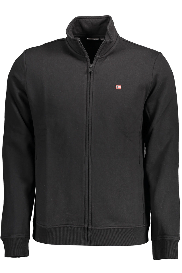 2110NAPAPIJRI FELPA CON ZIP UOMO NERO