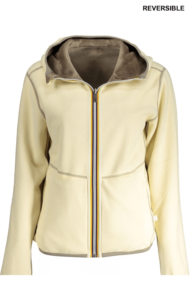 9185K-WAY FELPA CON ZIP DONNA BEIGE