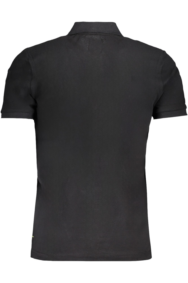 9583GIAN MARCO VENTURI POLO MANICHE CORTE UOMO NERO