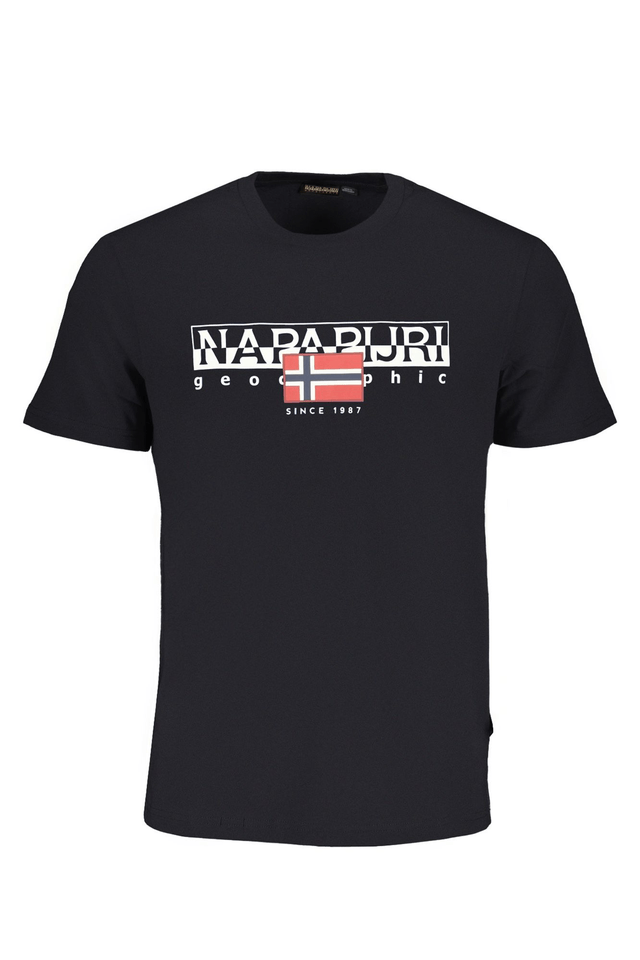 8448NAPAPIJRI T-SHIRT MANICHE CORTE UOMO NERO
