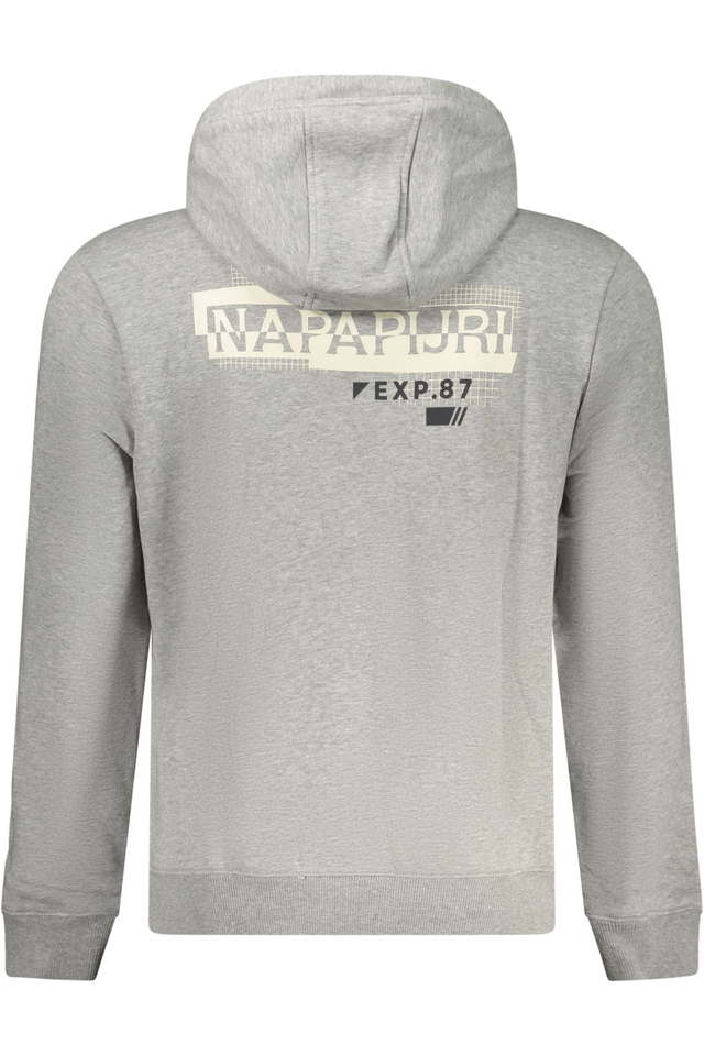 10381NAPAPIJRI FELPA SENZA ZIP UOMO GRIGIO