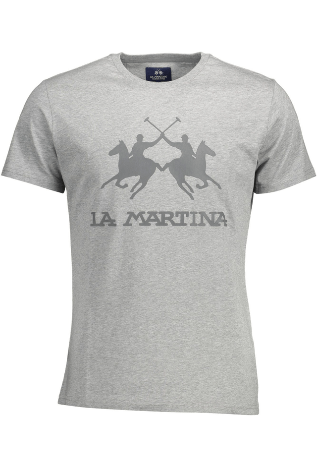 1617LA MARTINA T-SHIRT MANICHE CORTE UOMO GRIGIO