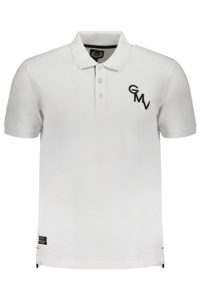9657GIAN MARCO VENTURI POLO MANICHE CORTE UOMO BIANCO