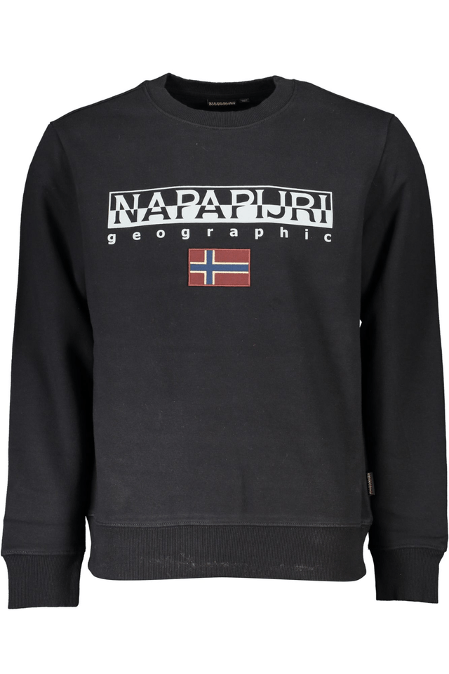 5655NAPAPIJRI FELPA SENZA ZIP UOMO NERO