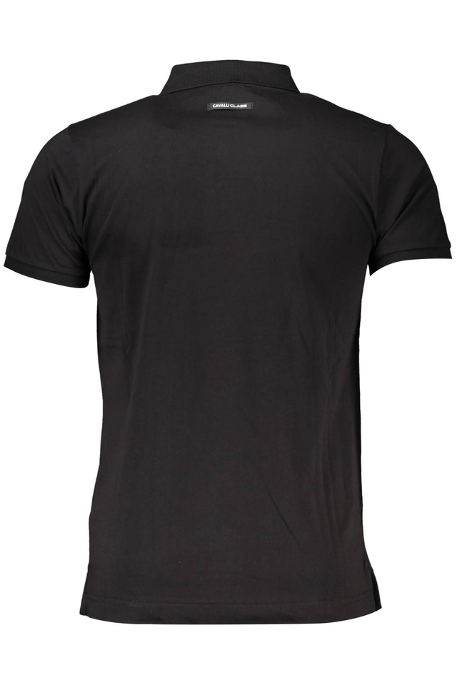 4149CAVALLI CLASS POLO MANICHE CORTE UOMO NERO