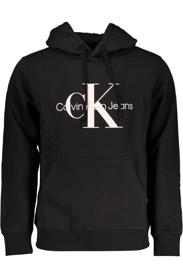 4634CALVIN KLEIN FELPA SENZA ZIP UOMO NERO