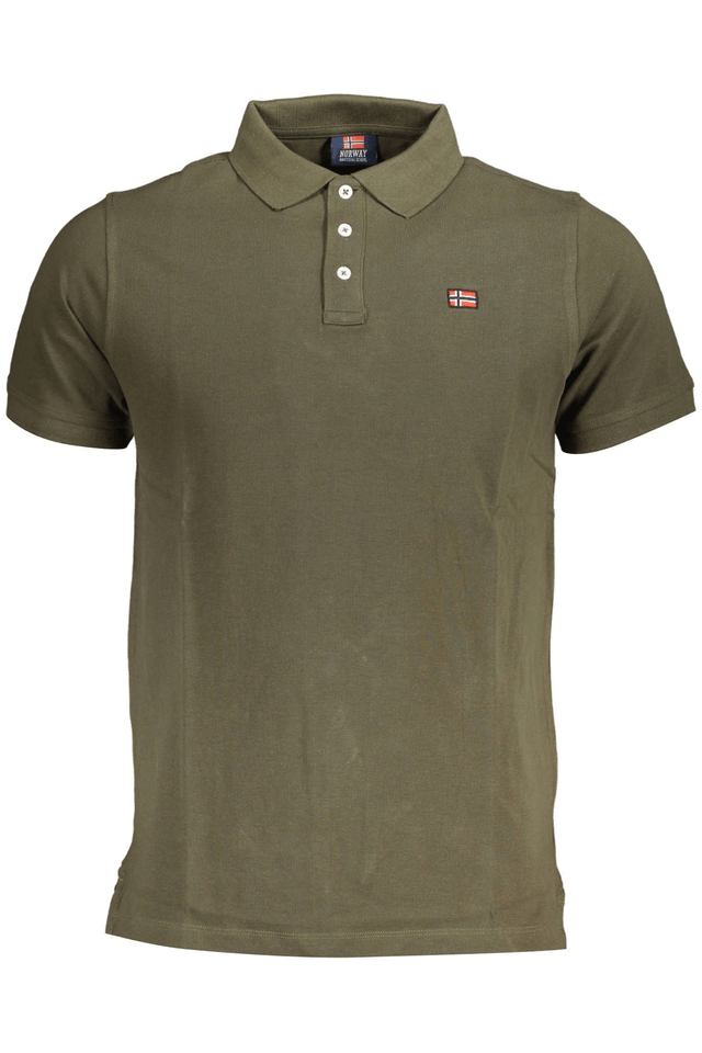 3923NORWAY 1963 POLO MANICHE CORTE UOMO VERDE