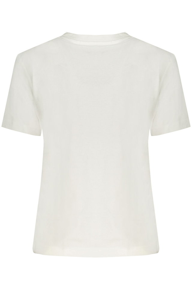 9794CALVIN KLEIN T-SHIRT MANICHE CORTE DONNA BIANCO