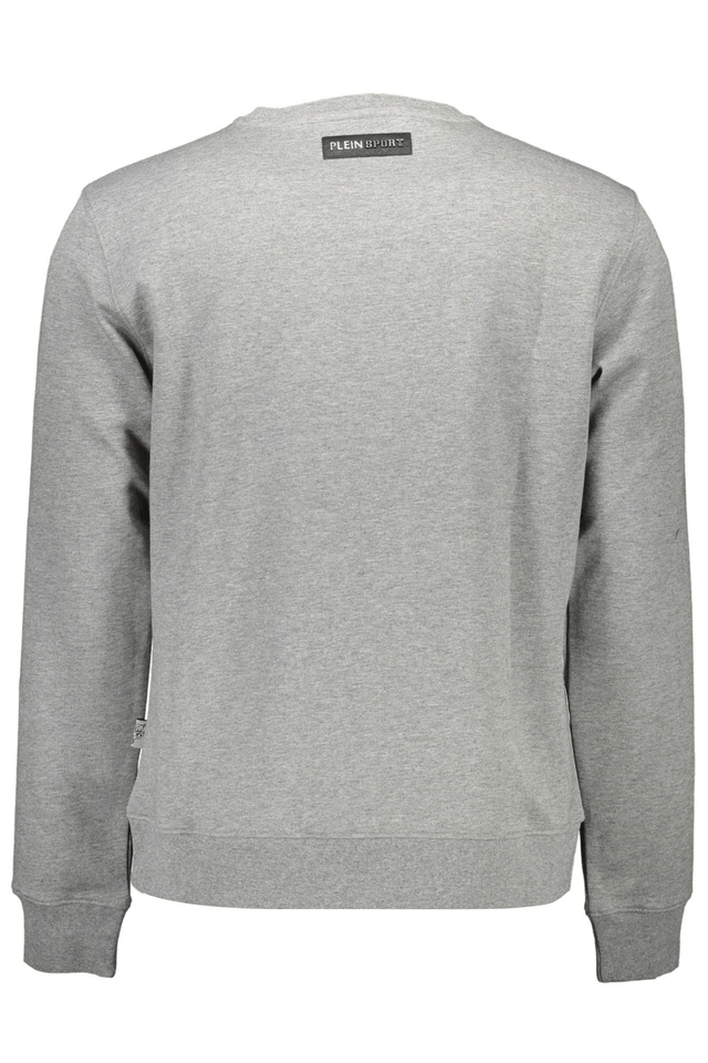 1288PLEIN SPORT FELPA SENZA ZIP UOMO GRIGIO