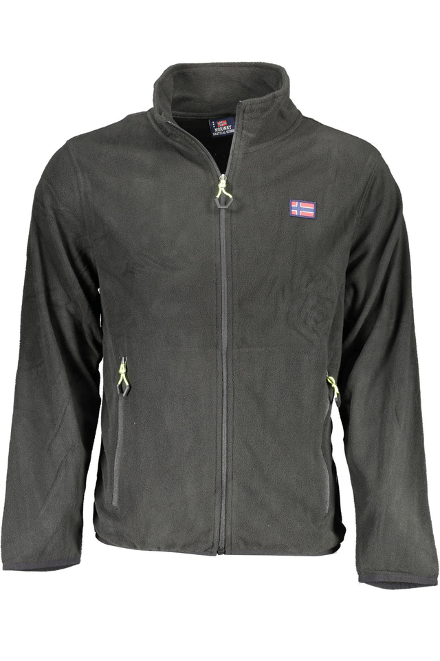 2264NORWAY 1963 FELPA CON ZIP UOMO NERO