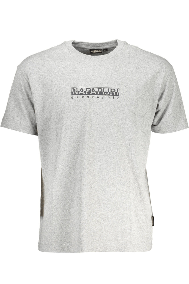 3443NAPAPIJRI T-SHIRT MANICHE CORTE UOMO GRIGIO