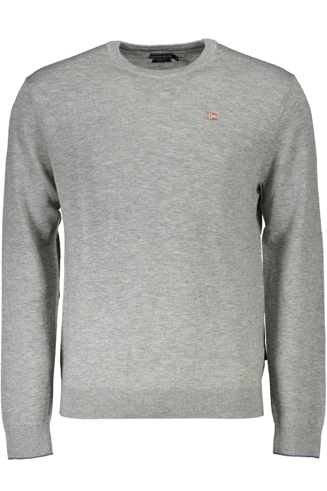 4324NAPAPIJRI MAGLIONE UOMO GRIGIO