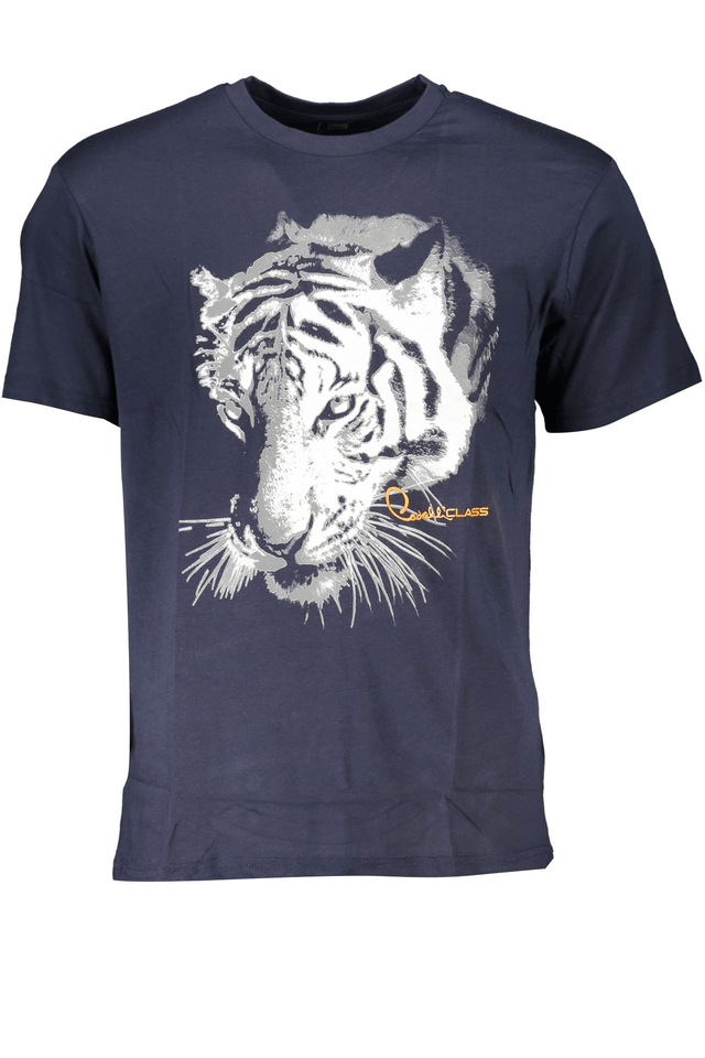 6816CAVALLI CLASS T-SHIRT MANICHE CORTE UOMO BLU