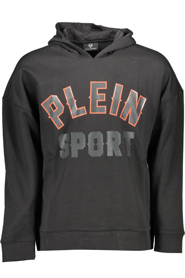 1286PLEIN SPORT FELPA SENZA ZIP UOMO NERO