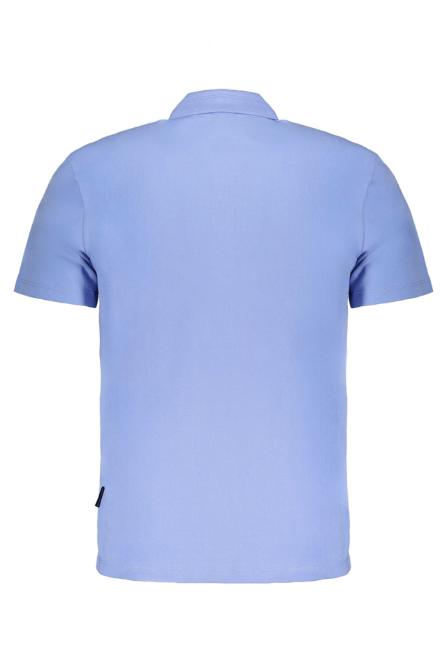8430NAPAPIJRI POLO MANICHE CORTE UOMO AZZURRO