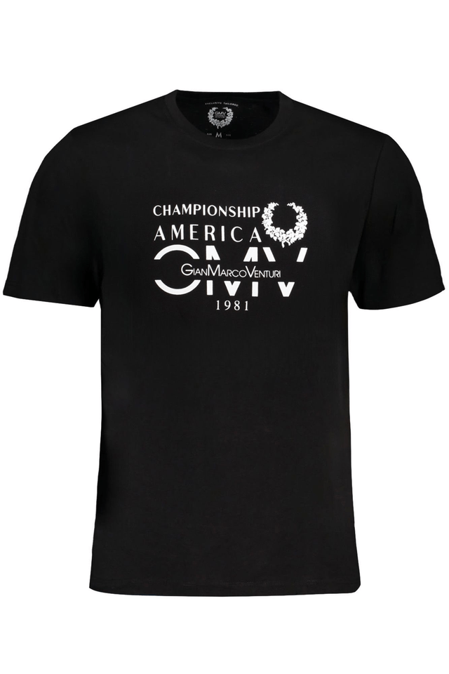 9616GIAN MARCO VENTURI T-SHIRT MANICHE CORTE UOMO NERO