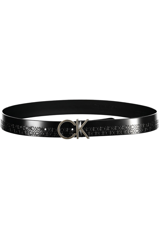 7245CALVIN KLEIN CINTURA IN PELLE DONNA NERO