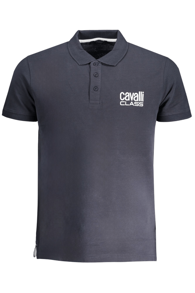 8983CAVALLI CLASS POLO MANICHE CORTE UOMO BLU
