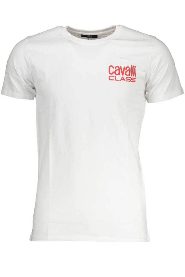 7835CAVALLI CLASS T-SHIRT MANICHE CORTE UOMO BIANCO