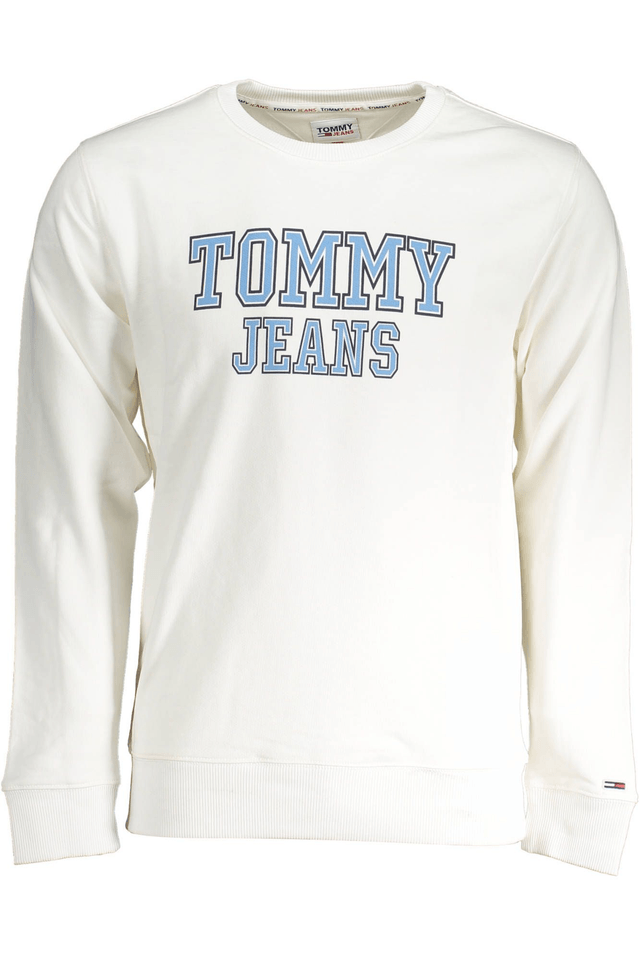 3411TOMMY HILFIGER FELPA SENZA ZIP UOMO BIANCO