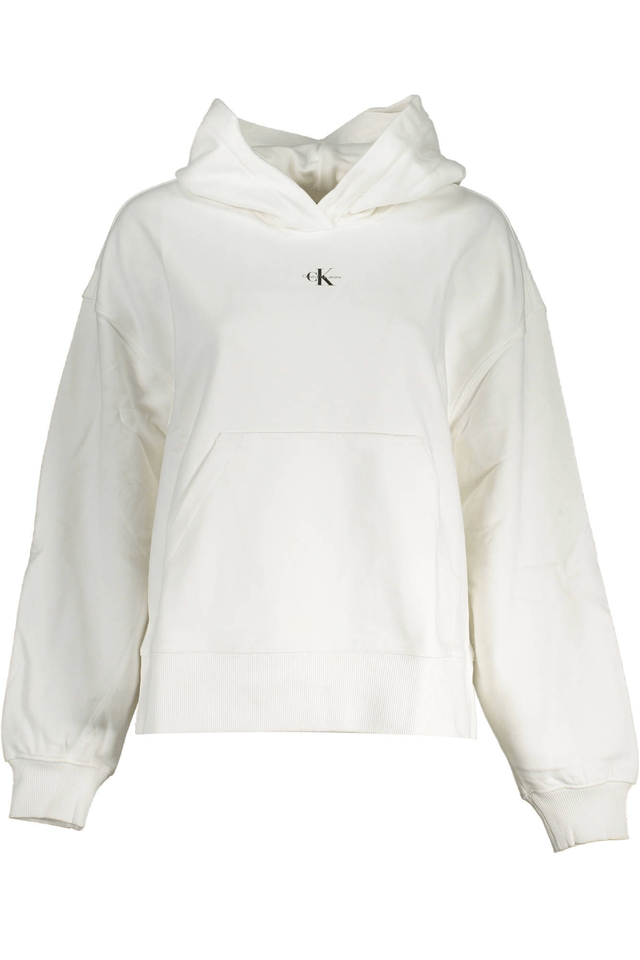 3092CALVIN KLEIN FELPA SENZA ZIP DONNA BIANCO