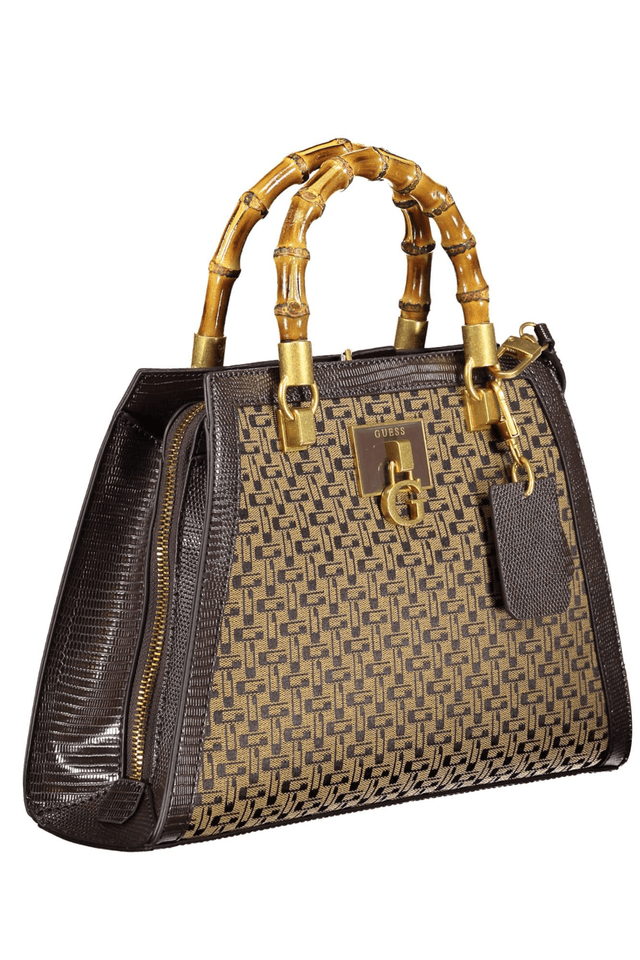 6413GUESS JEANS BORSA DONNA MARRONE