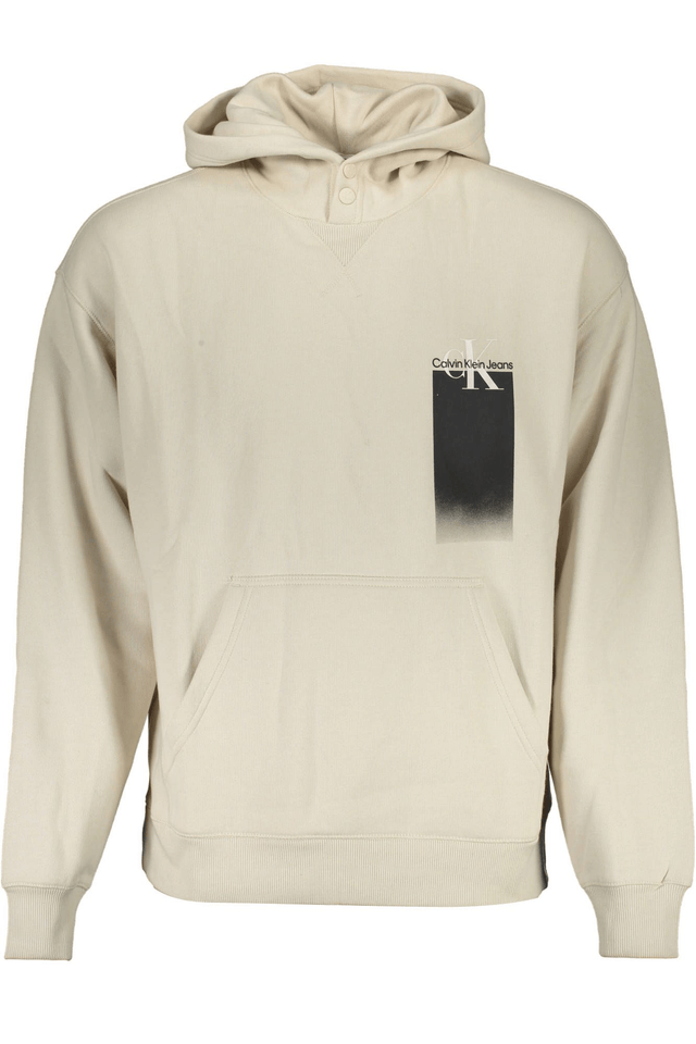 2583CALVIN KLEIN FELPA SENZA ZIP UOMO BEIGE