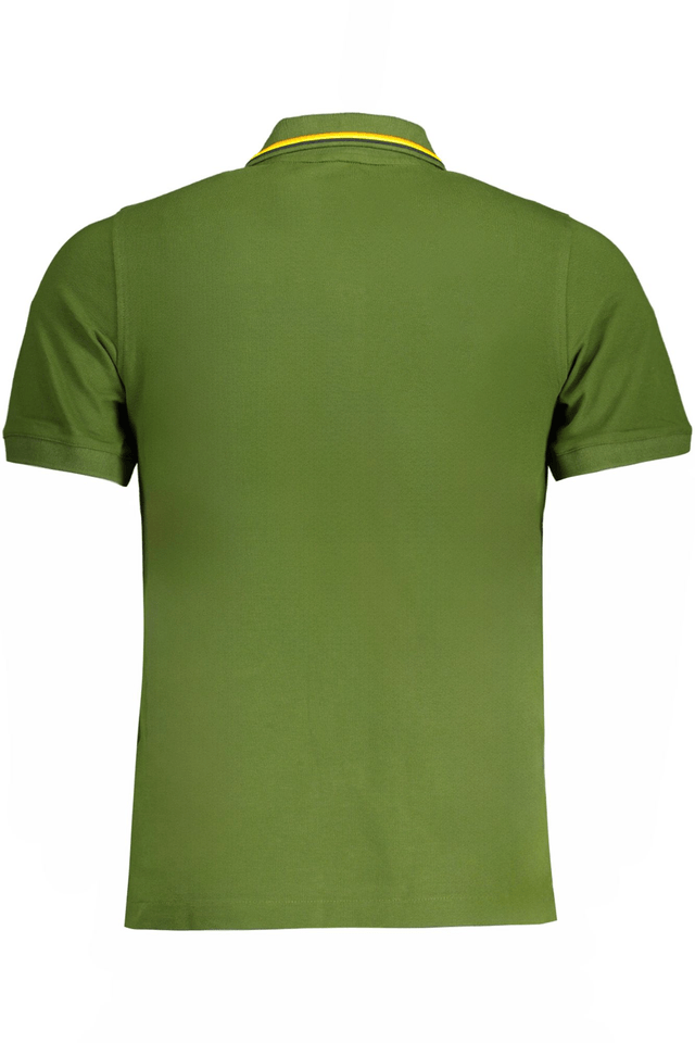 9718K-WAY POLO MANICHE CORTE UOMO VERDE