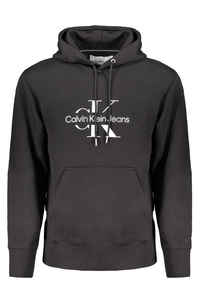 8464CALVIN KLEIN FELPA SENZA ZIP UOMO NERO